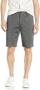 O'Neill Men's 21 Inch Loaded Heather Hybrid Shorts - Water Resistant Mens Shorts with Quick Dry Stretch Fabric and Pockets, Dark Charcoal/Contact, 38