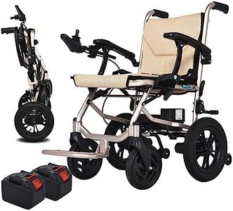 Portable Folding Carry Wheelchairs, Electric Wheel Chair For Adults Lightweight Motorized Foldable Power Wheel Chair, Up To 220 Lbs