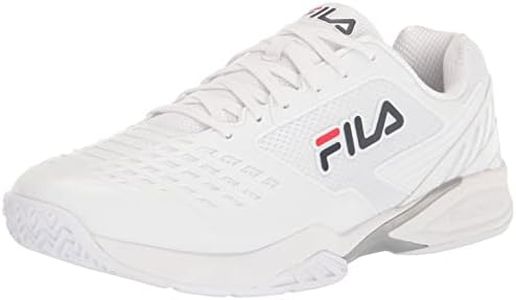 Fila Men's Axilus 2 Energized Tennis Shoe, White/White/Fila Navy, 10