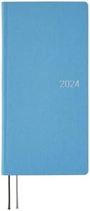 Hobonichi Techo 2024 Weeks [Japanese/Weekly Monthly Planner/Tall and Slim Size/April Start] Colors: Celeste Blue