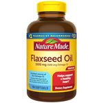 Nature Made Flaxseed Oil 1000mg, 180 Softgels (Pack of 3)