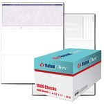 VersaCheck ValueChex - 1000 Blank Business Voucher Checks - Blue Classic - 1000 Sheets Form #1000 - Check on Top