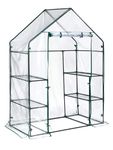 Miracle-Gro 4'8" x 29" x 6'5" All-Season Mini Walk-in Greenhouse with 4 Wire Shelves for Outdoors, Easy-Access and Durable, Translucent