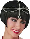 Forum Novelties Flapper Hair Jewelry, Clear, Standard