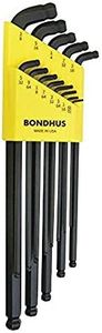 Sutton Tools Bondhus 1/20 Inch to 3/8 Inch Stubby Double Ball End L-Wrench Set (13 Pieces)