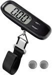 LUGGEX Luggage Scale, Suitcase Scale, Luggage Scale Travel Digital, Luggage Weight Scale with Large LCD Display (Black, 1 Pack)