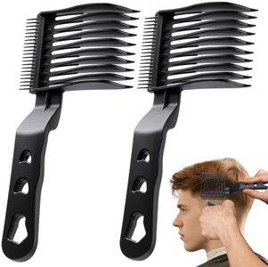 Blend Friend Fade Comb Set Black Professional Barber Combs for Men & Boys, Self Haircutting Tools for Fading & Blending, Salon or Home Use (2PC Black)