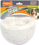 Nylabone Power Play Gripz Dog Soccer Ball Toy with Easy Pickup Design Medium - 5.5 in.