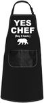 POFULL Yes Chef Apron for Chef TV S