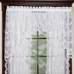 Saturday Knight Petite Fleur Swag Valance, 78" x 30", White