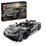 LEGO Technic Koenigsegg Jesko Absolut Grey Hypercar, Race Car Building Toy Set for Boys, Girls & Kids Aged 10 Plus, Buildable Vehicle Model Kit, Introduction to Engineering, Birthday Gift Idea 42173