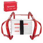 Portable Fire Ladder 2 Story Emergency Escape Ladder 15 Foot with Wide Steps V Center Support