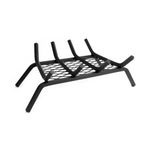 Pleasant Hearth 18-Inch Fireplace Grate with Ember Retainer, 4 Bar, 1/2-Inch Solid Steel