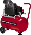 Einhell 24L Oil Lubricated Air Compressor - 8 Bar, 116 PSI, 240V, 1500W Long Life Motor, Pressure Reducer, Safety Valve - TC-AC 190/24/8 Air Compressed Air Pump For Workshops, 3 Year Warranty