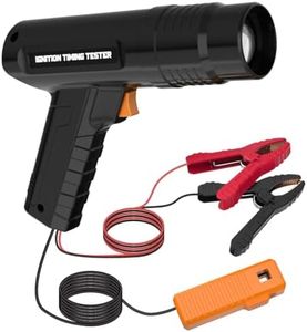 Timing Light Automotive 12V Engine Inductive Ignition Timing Light Gun Strong Flash Timing Lights for 2&4 Stroke Petrol Engine with 10FT Test Lead,Reverse Polarity Protection for Car Motorcycle Marine