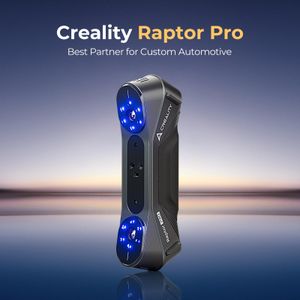 Creality CR-Scan Raptor Pro 3D Scanner – 22+7 Blue Laser, 0.02mm Accuracy, 60fps Full-Color Handheld for Windows/macOS