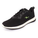 ATHCO Men's Yonkers Black Running Shoes_9 UK (ATHST-14)