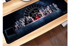 Starwars Large New Gaming Mouse Pad XXL Size (400mm800mm2mm) Extended Mouse Mat/Desk Pad with Non-Slip Rubber Base, Special-Textured Surface for Keyboard and Mouse (90x40 Star Wars)