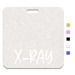 ANDGING X-Ray Badge Buddy Silver Radiology Badge Card Radiologist Horizontal Glitter Nursing Cards for Badges Buddies Registered Nurse Student Identification Tags Medical Office Accessories