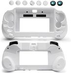 CHENLAN L2 R2 Trigger Hand Grip Shell Controller Protective Case for Playstation PS Vita 1000 （White）