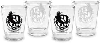 AFL Shot Glass Set of 4 - Collingwo