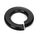 M6 Split Lock Washer, 304 Stainless Steel 18-8 Spring Lock Washers for Bolts and Nuts, Black Finish, 100 PCS