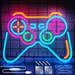 Eufrozy Dimmable Game Neon Sign, Acrylic Gaming LED Neon Light Sign, Bedroom Wall Decor Lights Powered by USB with Switch, for Kids, Boys, Gamers, Party Decoration, Man Caves, Birthday Gifts