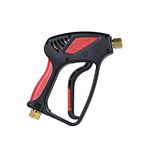 Chemical Guys EQP402 Snubby Pressure Washer Gun, Foam Cannon Attachment, For Gas & Electric Pressure Washers, Black/Red