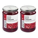 Ikea SYLT LINGON Swedish Lingonberry Fruit Spread, Organic - Set of 2 x 400g Jars