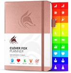 Clever Fox Planner – Weekly & Monthly Planner to Increase Productivity, Time Management and Hit Your Goals – Organizer, Gratitude Journal – Undated, Start Anytime, A5, Lasts 1 Year, Rose Gold (Weekly)