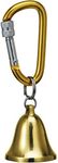 Asano Woodworking Bear Repellent Bell, Large, Carabiner Lock Type, 27120, Gold