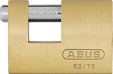 ABUS 82/70 KD B All Weather Solid Brass Body Monoblock Keyed Different Padlock