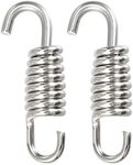 X AUTOHAUX 2 Pcs Universal Exhaust Pipe Spring for Motorcycles 43mm 1.69" Stainless Steel Exhaust Pipe Spring Hook Modified Accessory