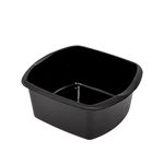 Addis 8 Litre Small Rectangular Plastic Washing Up Bowl, Black