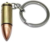 eShop24x7 SMALL BULLET Cross Fire Round Head Pistol Keychain CF Handgun Key RING Chain