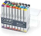 COPIC Classic Coloured Marker Pen - Set of 36 (Basic), for Art & Crafts, Colouring, Graphics, Highlighter, Design, Anime, Professional & Beginners, Art Supplies & Colouring Books