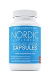 Nordic Supplements High Strength Pharmaceutical Grade Omega 3 Fish Oil Capsules, 1000 mg, Pot of 60 Capsules