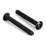 5/16-18 x 3" Flat Head Hex Socket Cap Screws Bolts, Stainless Steel 18-8 Black Finish, Fully Threaded, 10 PCS