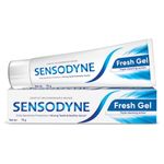 Sensodyne Toothpaste Fresh Gel | Daily Sensitivity Relief Tooth Paste Pack of 1 - 75gm | Dentist Recommended | Everyday Use Paste, Fresh Breath, Fights Tooth Decay, Maintain Healthy Gums
