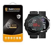 (2 Pack) Supershieldz Designed for Garmin Forerunner 645 and Forerunner 645 Music Tempered Glass Screen Protector, Anti Scratch, Bubble Free