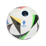 adidas Unisex-Adult EURO24 Training Soccer Ball, White/Black/Glory Blue, 5