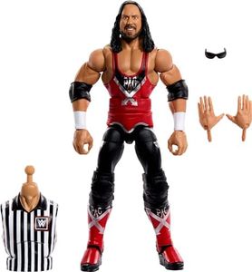 Mattel WWE Elite Collection Action Figure SummerSlam X-Pac with Accessory and Referee Build-A-Figure Parts