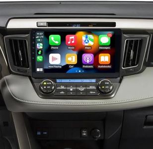 Radio for Toyota RAV4 2013-2018 Car Stereo 10.1 inch Touch Screen Wireless Carplay & Android Auto - (8 Core 4GB+64GB) Head Unit Bluetooth Backup Camera RDS,FM,WiFi GPS Navigation