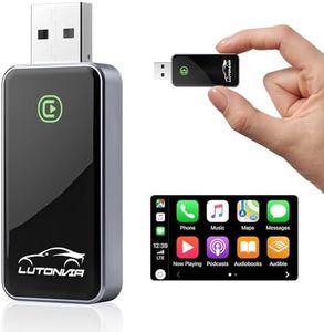 Wireless CarPlay Adapter for Apple - 5.8GHz Wireless Carplay Adapter for iPhone Converts Factory Wired CarPlay to Wireless, Plug & Play, Fast Stable Connection CarPlay Dongle for iOS 10+ (Type A+C)