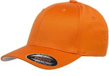 Flexfit Men's Standard Athletic Baseball Fitted Cap, Orange, Large-X-Large