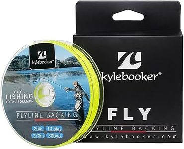 Kylebooker Fly Fishing Dacron Braided Backing Line Abrasion Resistant Trout Fly Line (20lb-100yds,Fluo Yellow)