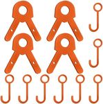 Jenaai 2 Sets Shooting Target Stand Kit Steel Target Hanger Target Holder DIY Gong Target Hanging Kit for 1 Inch Electric Metallic Tube Conduit (Orange)