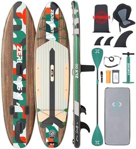 ZLX 320 CM Gonfiabile Stand Up Paddle Board Esperienza Premium per Tutti i Livelli di Abilità.Design Ampio e Stabile con Deck Antiscivolo.Include Pagaia Regolabile,Guinzaglio e Borsa da Trasporto ﻿