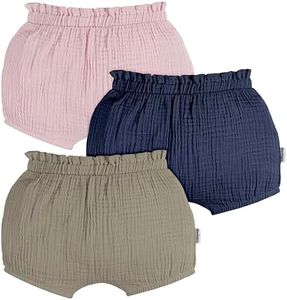 Gerber Baby Girls' 3-Pack Bubble Shorts, Green