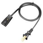 HASMX Percolator Power Cord for Hamilton Beach Percolator Coffee Pot Urn Model 40514 40614 40622, Presto 2822 02822 02811 0281102 Percolator, 2pin Cord Black 3ft Length (1-Pack)